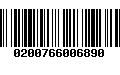 Código de Barras 0200766006890