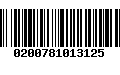 Código de Barras 0200781013125