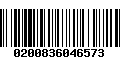 Código de Barras 0200836046573