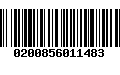 Código de Barras 0200856011483