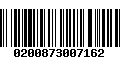 Código de Barras 0200873007162