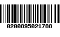 Código de Barras 0200895021788