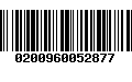 Código de Barras 0200960052877