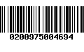 Código de Barras 0200975004694