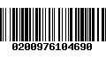 Código de Barras 0200976104690