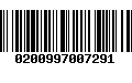 Código de Barras 0200997007291