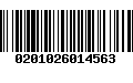 Código de Barras 0201026014563