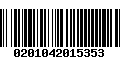 Código de Barras 0201042015353