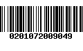 Código de Barras 0201072009049