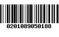 Código de Barras 0201089050188