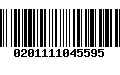 Código de Barras 0201111045595