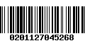 Código de Barras 0201127045268