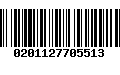 Código de Barras 0201127705513