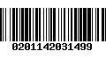 Código de Barras 0201142031499