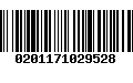 Código de Barras 0201171029528