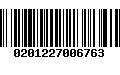 Código de Barras 0201227006763