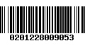 Código de Barras 0201228009053