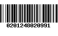 Código de Barras 0201248020991