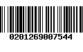 Código de Barras 0201269007544