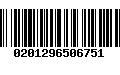 Código de Barras 0201296506751