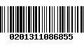 Código de Barras 0201311086855