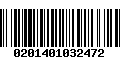 Código de Barras 0201401032472