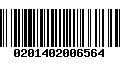 Código de Barras 0201402006564