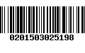 Código de Barras 0201503025198