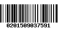 Código de Barras 0201509037591