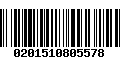 Código de Barras 0201510805578