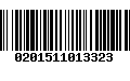 Código de Barras 0201511013323