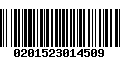 Código de Barras 0201523014509