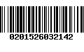 Código de Barras 0201526032142