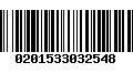 Código de Barras 0201533032548