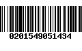 Código de Barras 0201549051434