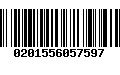 Código de Barras 0201556057597