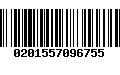 Código de Barras 0201557096755