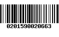 Código de Barras 0201590020663