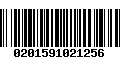 Código de Barras 0201591021256