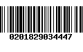 Código de Barras 0201829034447