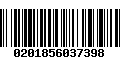 Código de Barras 0201856037398