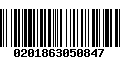 Código de Barras 0201863050847