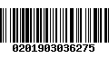 Código de Barras 0201903036275