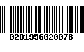 Código de Barras 0201956020078