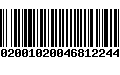 Código de Barras 020200102004681224472