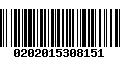 Código de Barras 0202015308151