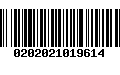 Código de Barras 0202021019614