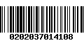 Código de Barras 0202037014108