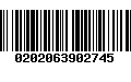 Código de Barras 0202063902745