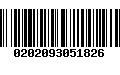 Código de Barras 0202093051826